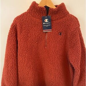 Champion Sherpa Quarter zip pullover New with tags